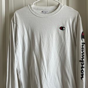 white champion long sleeve